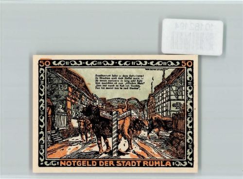 Ruhla Notgeld Kühe