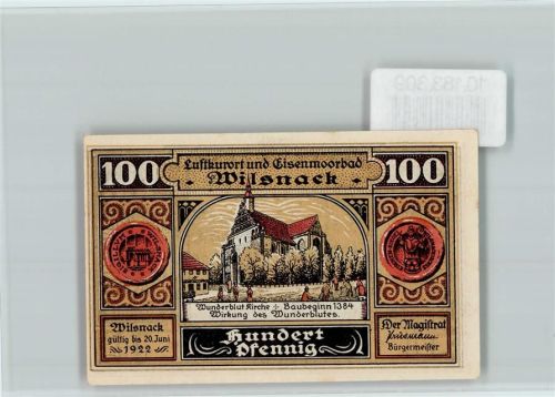Bad Wilsnack Notgeld Kirche