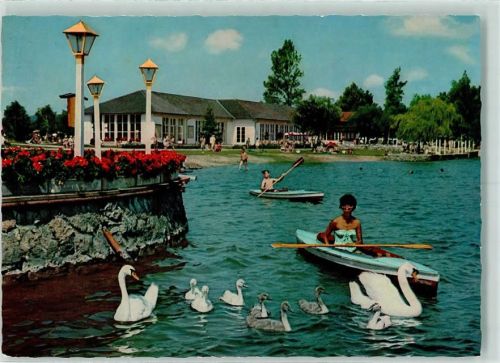 Waging Strandkurhaus Schwäne Ruderboote
