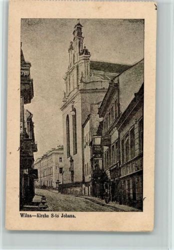 Wilna 1940 St. Johana Kirche AK
