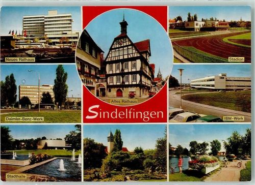 Sindelfingen Rathaus IBM Werk Daimler Benz Werk Stadion