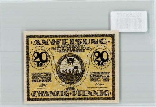 Neustadt Notgeld Wappen Kremper Tor