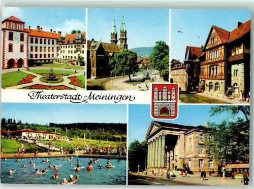 Meiningen Schloß Stadtkirche Henneberger Haus Schwimmbad Theater