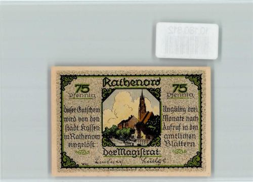 Rathenow Notgeld Rathenower Zietenhusar