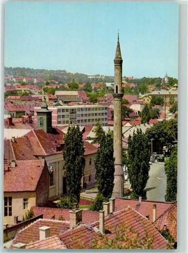 Eger Ansicht mit dem Minarett Latkep a minarettel