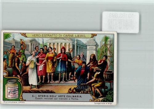 Nr. 3 Storia dell Arte Culinara, Römer - Sammelbild Liebig