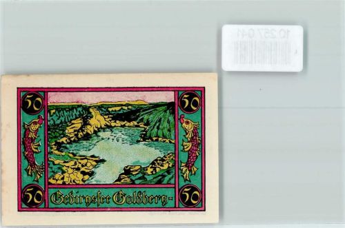 Marktschorgast Notgeld 50 Pfennig Gebirgssee Goldberg