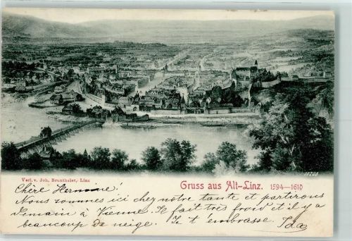 9562 Linz 1899 Gebrauchsspuren Alt Linz anno 1594-1610