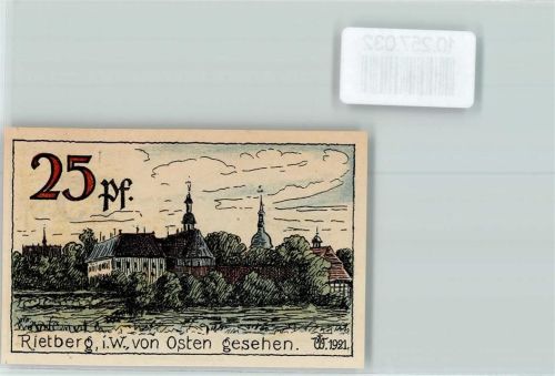 Rietberg Notgeld 25 Pfennig