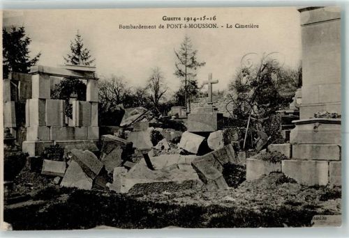 Pont-a-Mousson zerstörte Gebäude WK I
