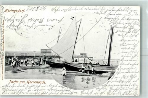 Seebad Heringsdorf 1906 Segelboote