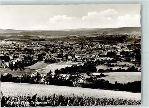 St. Wendel Rückseite mit Abschürfungen bzw Kleberesten