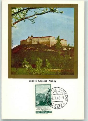 Monte Cassino Abbey - Poste Vaticane 1965