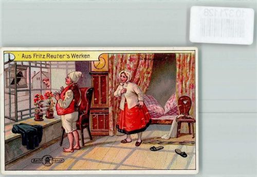 Franck Kaffee Sammelbild Fritz Reuters Werke Nr. 5 Karnaljenvogel