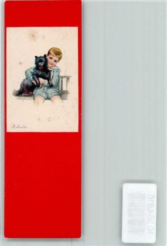Kind mit Hund AK