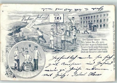 1907 Noch 99 Tage AK