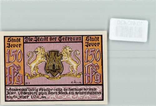 26441 W2942 Jever - Notgeld Rathaus