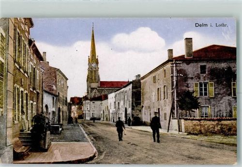 Delme 1916 Kirche Feldpost WK I