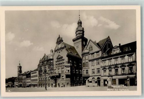 Werdau Marktplatz Rathaus