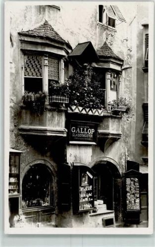 Hall 1925 Gallop Glaserei + Ansichtskartenverkauf AK