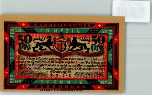 Oldenburg Notgeld Pferde Heuernte