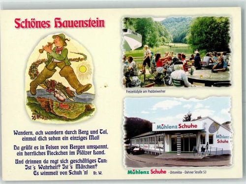Hauenstein Paddelweiher Gartenwirtschaft Schuhgeschäft Mühlenz Schuhe