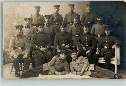 Wilmersdorf 1916 Soldaten Portrait Ort lt. Stempel
