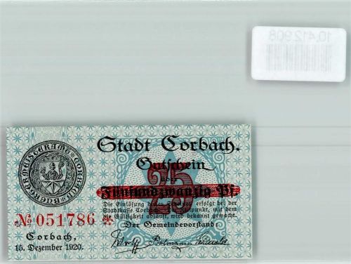 Korbach 1920 Notgeld