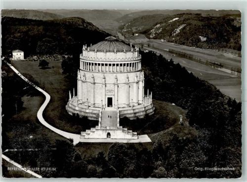 Kelheim Fliegeraufnahme Befreiungshalle