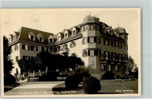Tutzing Heim am Starnberger See mit Berlingerhaus Notopfermarke Berlin