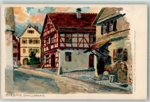 Marbach Schillerhaus sign.Fritz Berger
