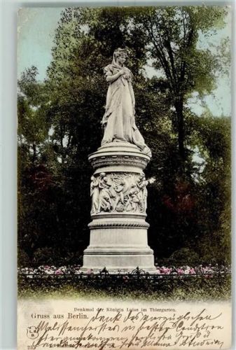 Berlin Mitte 1901 Denkmal in Berlin Tiergarten AK