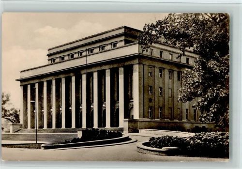 O4500 Dessau , Anh Landestheater - gute Erhaltung - VEB Volkskunstverlag 8/229 - Theater 1958 Foto AK