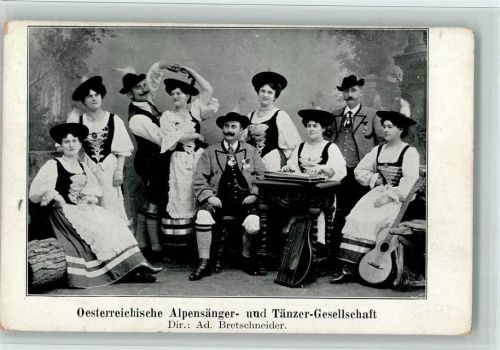 Österr. Alpensänger und Tänzer Gesellschaft AK
