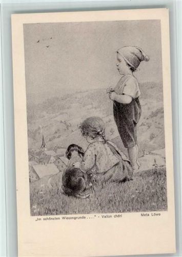 Kinder mit einem Hund - Verlag Girtanner Nr. 137 sehr gute Erhaltung Löwe, M.