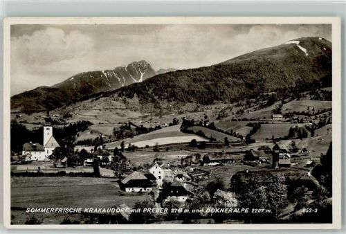 Krakaudorf mit Preber und Dokneralpe