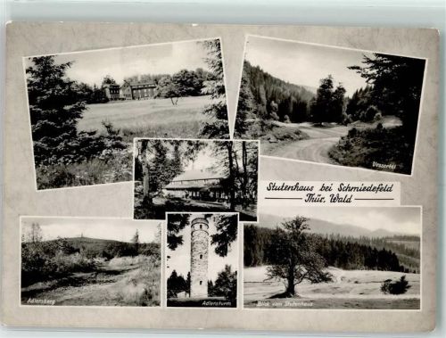 98711 O6315 Schmiedefeld am Rennsteig - Vessertal Adlersturm Adlersberg Stutenhus