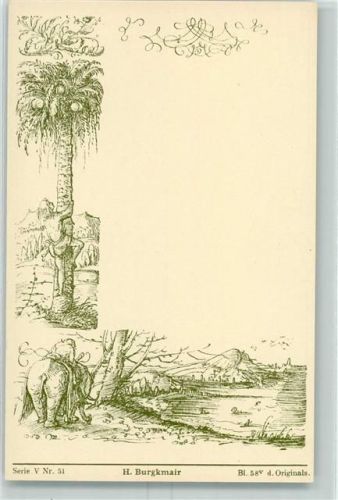 Aus dem Gebetsbuch Kaiser Maximilians I Serie V Nr. 51 H. Burgkmair Verlag Albert Berger AK