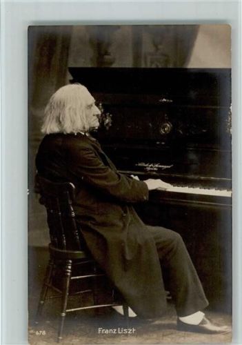 Franz Loszt am Klavier , gute Erhaltung