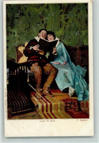 Verlag Sockl Nr. 310 - Lune de miel - Gemälde von Bedini ca 1905 AK