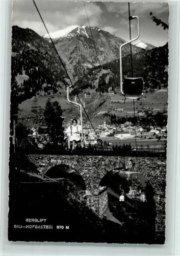 Bad Hofgastein 1961 Berglift , gute Erhaltung AK