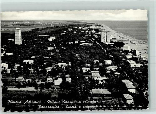 Cervia Milano Marittima Pineta e spiaggia Panoramastraße Kieferhain und Strand