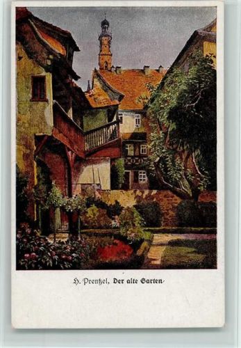 Nr. 72 sign Prentzel - Der alte Garten , gute Erhaltung AK