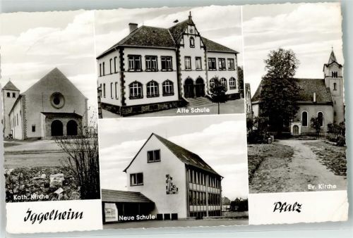 Böhl-Iggelheim Kath. Kirche Alte Schule Ev. Kirche Neue Schule