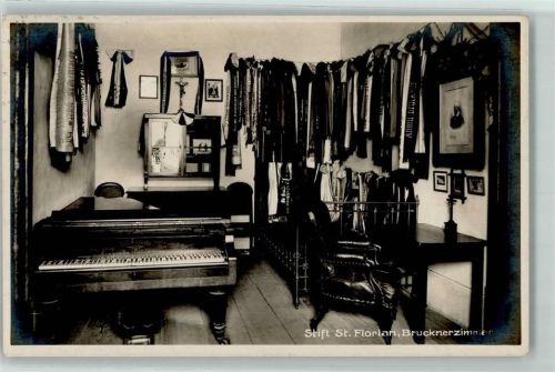 Sankt Florian Stift Florian Brucknerzimmer Klavier