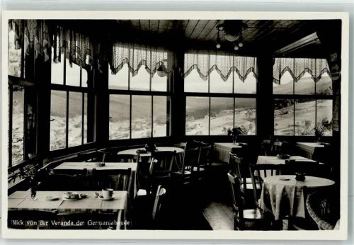 Bad Flinsberg Blick von der Veranda des Gasthaus Germaniabaude