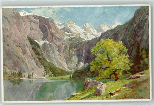Berchtesgaden Obersee Alpiner Kunstverlag Eugen Richter Nr. 42