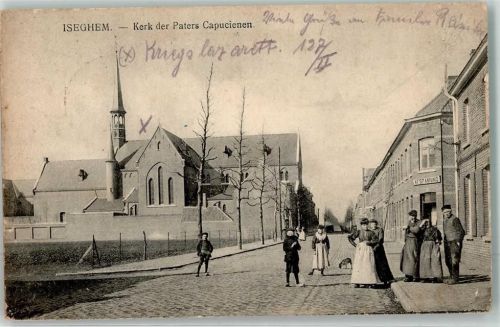 Izegem 1915 Kerk der Paters Capucienen