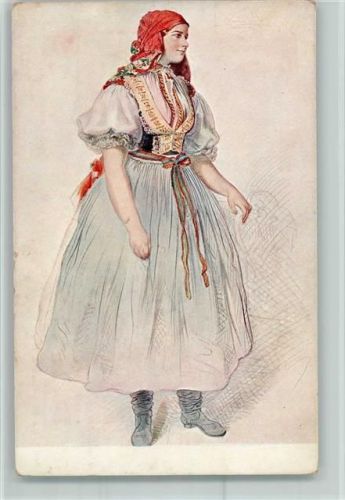 1917 Jeune fille de Bilovic AK