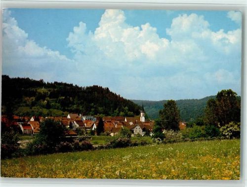 Möhringen Teilansicht mit Kirche